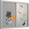 Mastervision Combination Board, Fabric/Magnetic/Dry-Erase, 24"x18", GY BVCMX04331608